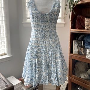 Delightful HD in Paris Blue & White Ruffle Dress 4